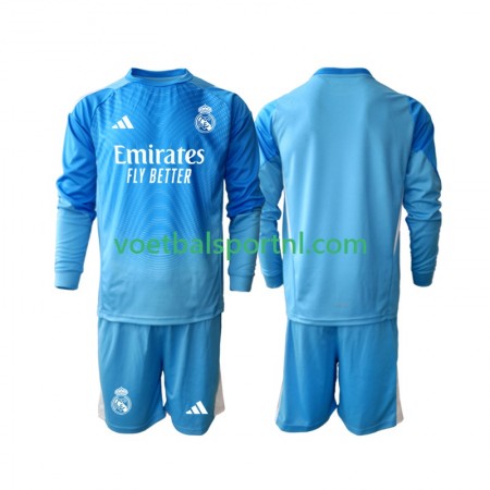 Real Madrid Doelman Kind Thuis Tenue 2025-26 L/S